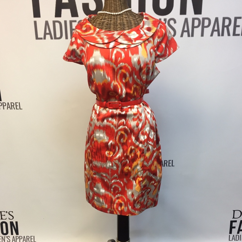 New Orange Pattern dress